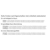 Rollo 41.124. blickdicht in 7 Farben - Rückseite weiß