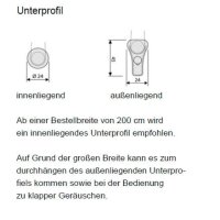 Doppelrollo mit Kassette 46.128. - in 3 Farben mit schmalen Streifen